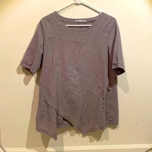 MissLook tunic asymmetrical front hemline shirt